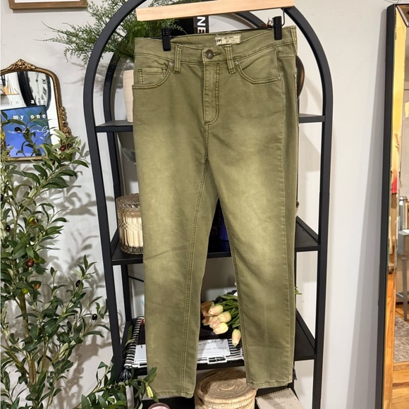Free People Olive Skinny Jeans size 27 - Picture 1 of 6